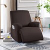 TAOCOCO Recliner Chair Covers Stretch Polyester Fabric 3-Piece for Large