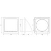 Ventilation Grille Diameter 150 mm Anthracite Exhaust Hood Ventilation with