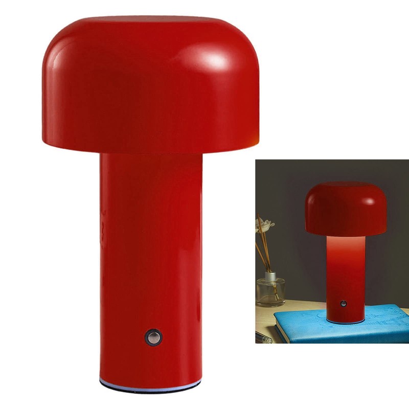 FTVOGUE Mushroom Table Lamp, Tri-Colour, LED Light Beads, Continuously Dimmable,