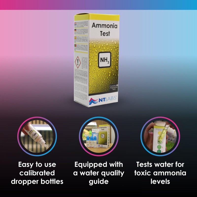 NT Labs Ammonia Test Kit, Aquarium Water Test Kit, Pond