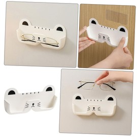 OUNONA Wall-mounted Eyeglass Holder Plastic Glasses Storage Box Eyewear Organizer Boys and Girls Glasses Stand