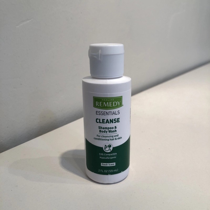Medline Essentials Cleanse Shampoo & Body Wash 2 Fl Oz