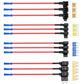 12 Pack 12V Car Add-a-Circuit Fuse Tap Standard Mini Micro2 and Low Profile Fuse Taps 4 Types ATO ATC ATM APM Fuse Holder for Cars Trucks Boats