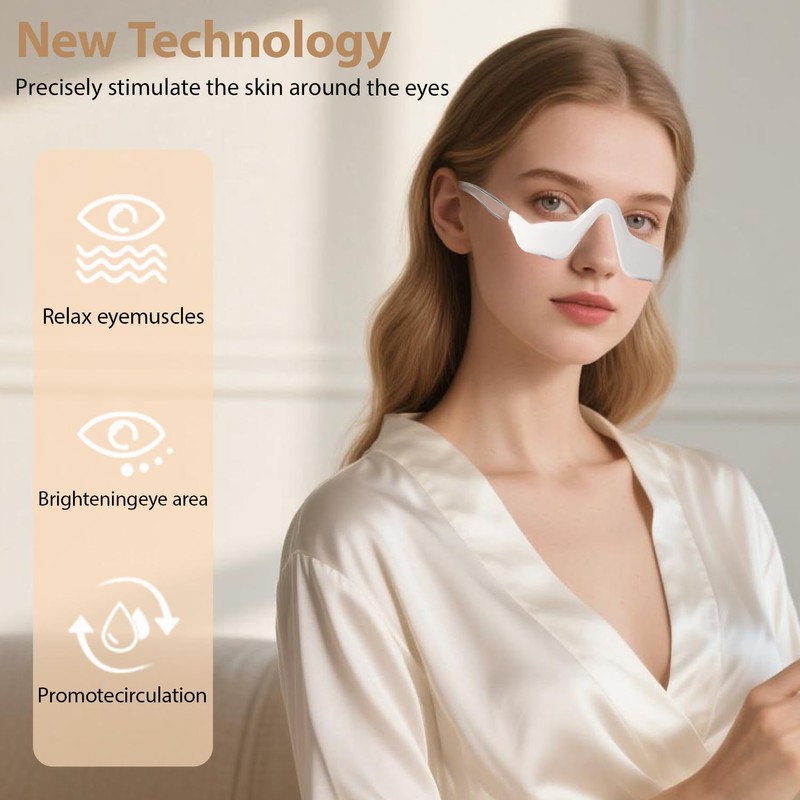 Under Eye Light Therapy Device, Red Light Therapy Glasses, 3