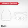 Real Shades Sky Aviator Sunglasses for Toddler, Kid, Youth -