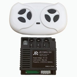 Wellye JR1738RX-12V Kids Powered Ride on car 2.4G Bluetooth Remote Control and Receiver Kit Controller Control Box Accessories for Children Electric Ride On Car Replacement Parts