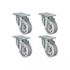Caster HQ 3" X 1.25" Steel Wheel Caster Set of