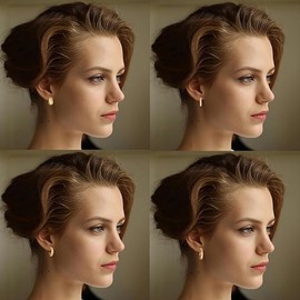 18 Pairs of Women's Earrings, Gold Fashion Earrings, Pearl Earrings, Golden Piercing Small Stud Earrings, Earrings Set for Girlfriend, Wife, Good Friends, Birthday, Christmas, Valentine's Day Gift,