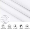 EurCross White Narrow Shower Curtain 150 x 200 cm Textile