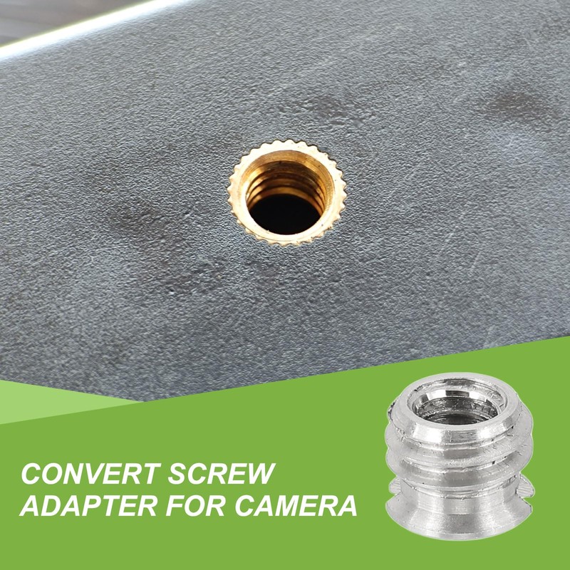 PATIKIL 1/4" Female to 3/8" Male Conversion Screw Adapter Set