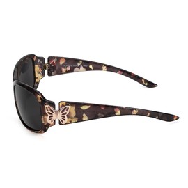 LVIOE Polarised Sunglasses Womens Oversized, Large Frame Butterfly Ladies Sunglasses with UV Protection, Category 3