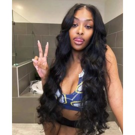 Vietnamese Raw Human Hair Weave Bundles High Quality Original Double Weft Natural Wavy Human Hair Bundlesstyle: Natural Wave, color: Black, Stretched Length: 12 inches
