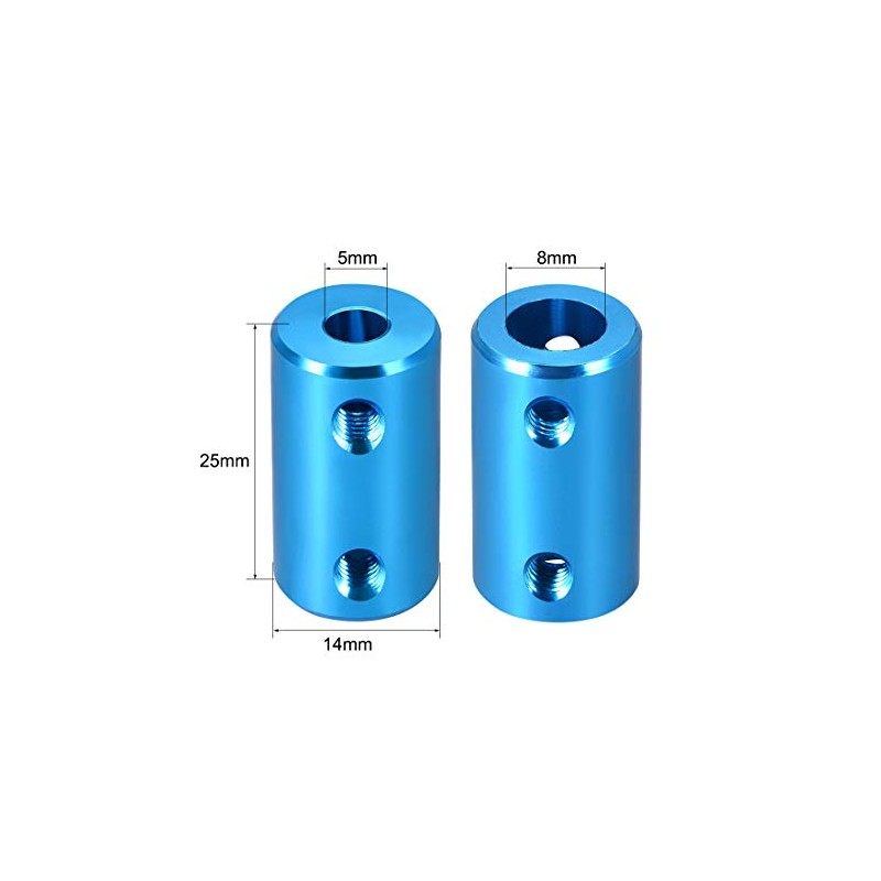 sourcing map 2 Pieces 5 mm to 8 mm Bore