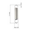 QWORK® 2PCS Extended Compressed Spring ,50mm Free Length , Extension