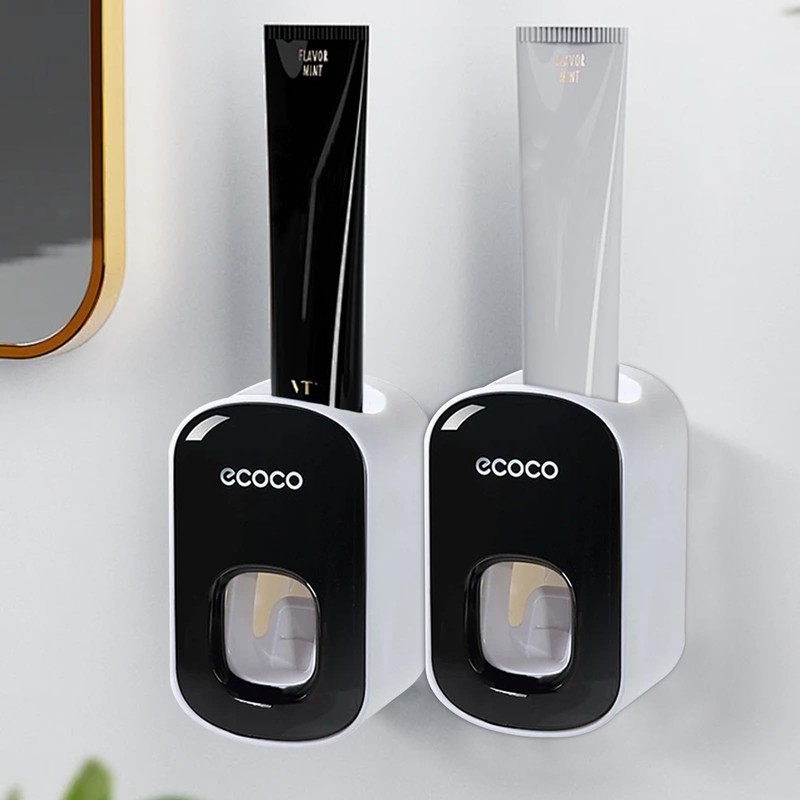 Automatic Toothpaste Dispenser Waterproof Dust-free Wall Mounted Toothpaste Holder Bathroom
