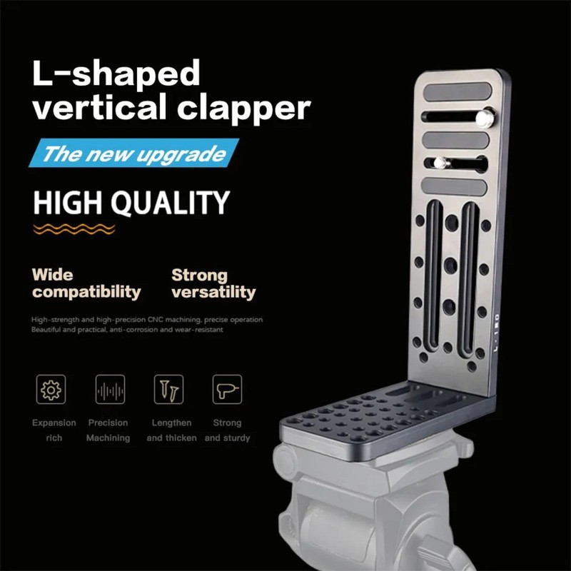 Camera L Bracket Vertical Horizontal Switching Tripod Quick Release Plate,
