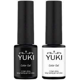 Yuki color gel nail 2 types x 5g set, No. 35 Modern Black + No. 38 Modern White, 1 pc / 유키 컬러 젤네일 2종 x 5g 세트, 35호모던블랙 + 38호모던화이트, 1개