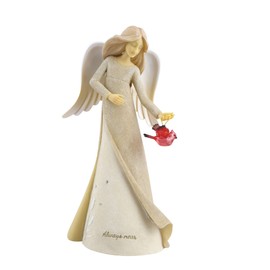 Enesco Foundations Expressions Always Near Cardinal Rememberance Angel Figurine, 7.5 Inch, Multicolor