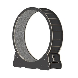 OE Quality Cat Exercise Wheel Solid Wooden Cat Treadmill Running Wheel Cat Sport Kitty Toy - Black, 39.3"