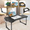 Fayquaze Lap Laptop Desk, Portable Foldable Laptop Bed Table with