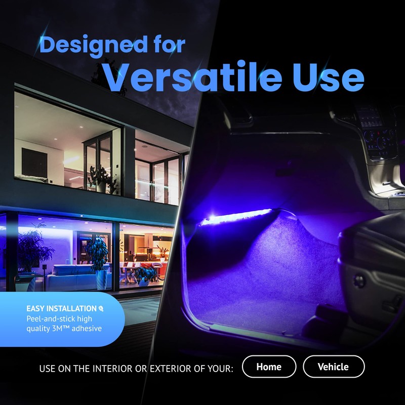 MAX Light Strip Starter Kit LED Lights for Car, Stick-On