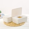 tegongse Wipes Holder with Lid, Wet Wipe Dispenser, Tissue Box