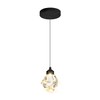 Crystal Pendant Light for Kitchen Island,Black Chandelier Lights Fixture, Hanging