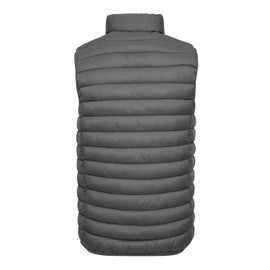 Xsylxgc Mens Puffer Vest Lightweight Insulated Down Vest Outdoor Sleeveless Jacket for Golf Hiking Casual Travel, Grey S