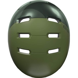 ABUS city helmet Skurb ACE - stylish bike helmet for everyday use, skating, BMX riding or longboarding - green, size M