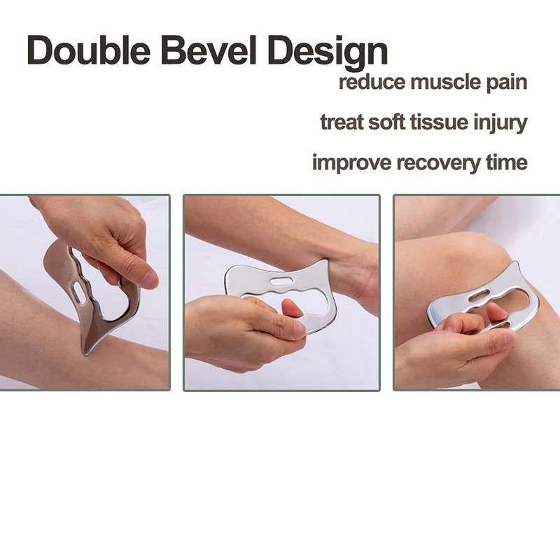 AnTiexi Stainless Steel Gua Sha Tool Set,Muscle Scraping Tool Set