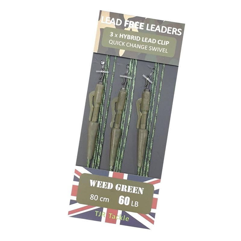 TJR Tackle Hybrid Lead Free Leaders Quick Change Swivels 60lb