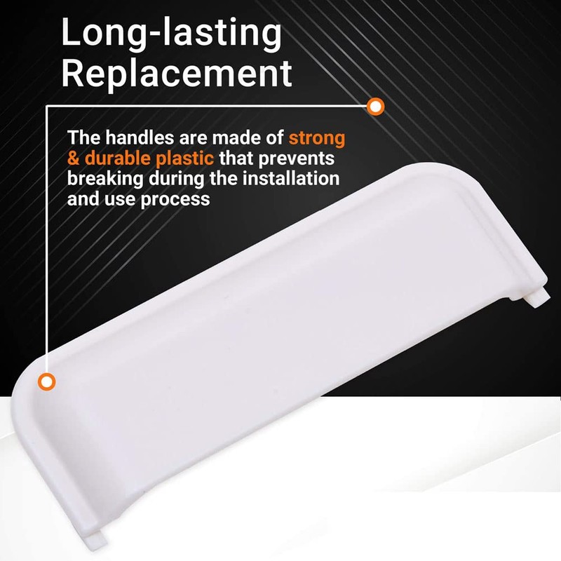 jingfei 2Pieces Accessories Suitable for W10861225 W10714516 Clothes Dryer Door