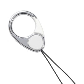 HandLinker EXTRA ハンドリンカー エクストラ カラビナ リング モバイル 携帯ストラップ フィンガーストラップ 落下防止 (ホワイト)
