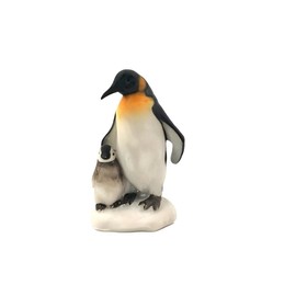 ICE ARMOR 2" H Penguin with Baby Figurine Statue Sculpture Ornament Decoration Home/Room Decor Ideas for Housewarming, Holidays and Birthdays Great Collectible Addition