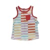 Cat & Jack Baby Girls Multi Stripe Front Pocket Tank