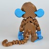 Whattiho 3D Printed Articulated Monkey Fidget Toy – Posable, Hangable,
