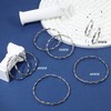 SAILIMUE Silver Hoop Earrings 925 Sterling Silver Post Twist Hoop