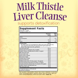 Nature's Secret Milk Thistle Liver Cleanse - Supports Healthy Liver Function & Detoxification -18 Botanical Blend Turmeric, Dandelion, Beet, & Artichoke - Natural Powerful Antioxidant (Pack of 2)