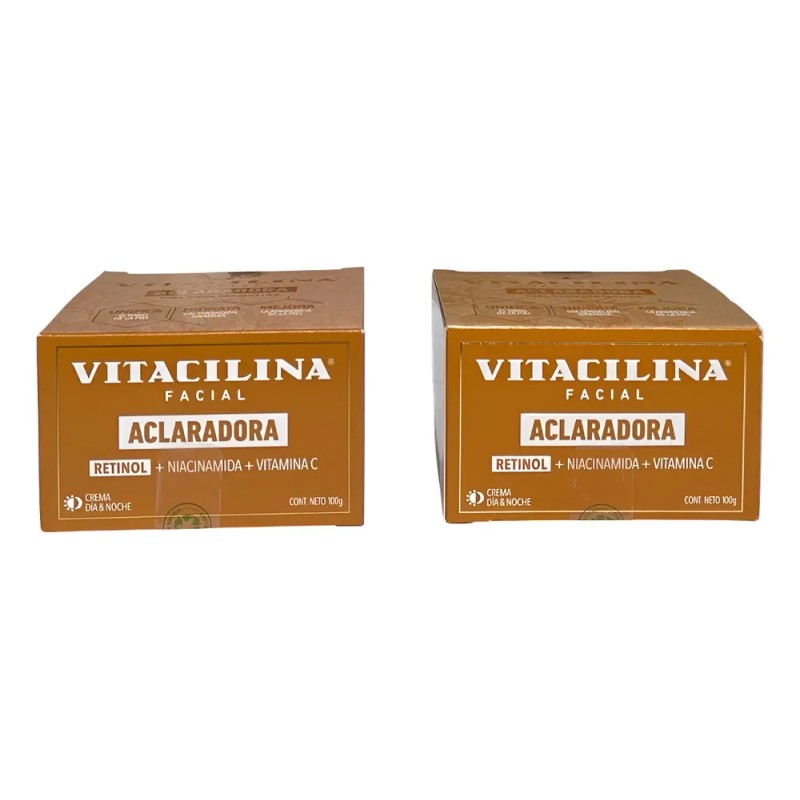 Crema Facial Aclarante Vitacilina 2p Vitamina C+retinol
