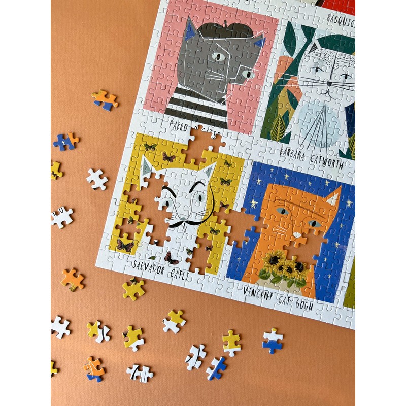 Art Cats by Nia Gould - 1,000 Piece Happily Puzzle