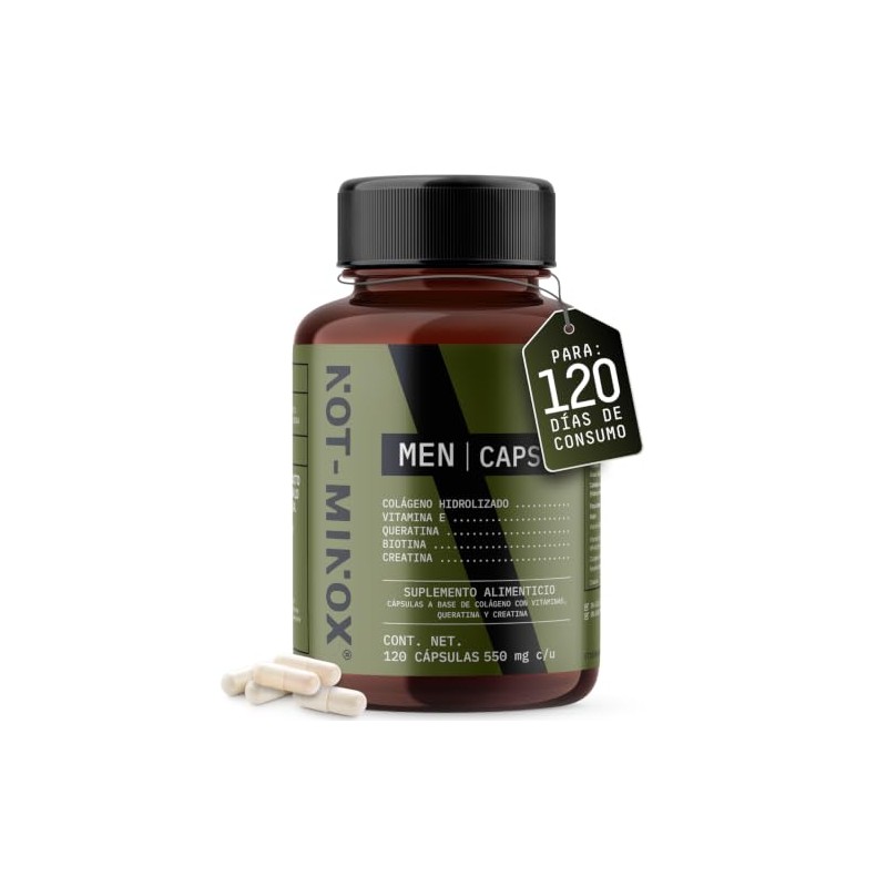 Men Caps Para Crecimiento de Cabello Barba y Bigote| 120