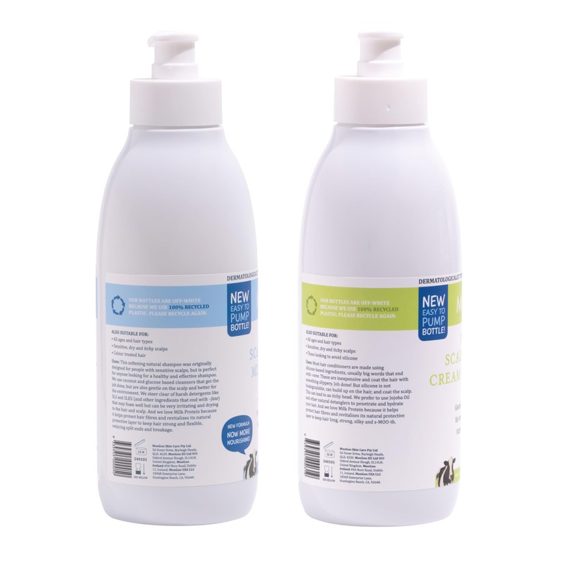 MooGoo Natural Milk Shampoo & Cream Conditioner Pack - For