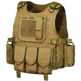 GZ XINXING Black Tactical Airsoft Paintball Vest (Khaki)