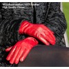 Women's Leather Gloves, Extra Soft and Warm Ladies Waterproof Gloves