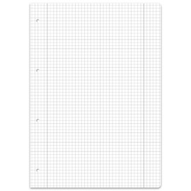 Ursus Green 608590028 LIN28 Notepad A4, 70g/qm, 160 Sheets 5 mm Squared with Margin Line