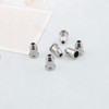 JJHXSM 6pcs Guitar String-Thru Ferrules Silver Bass String Ferrules Bushings