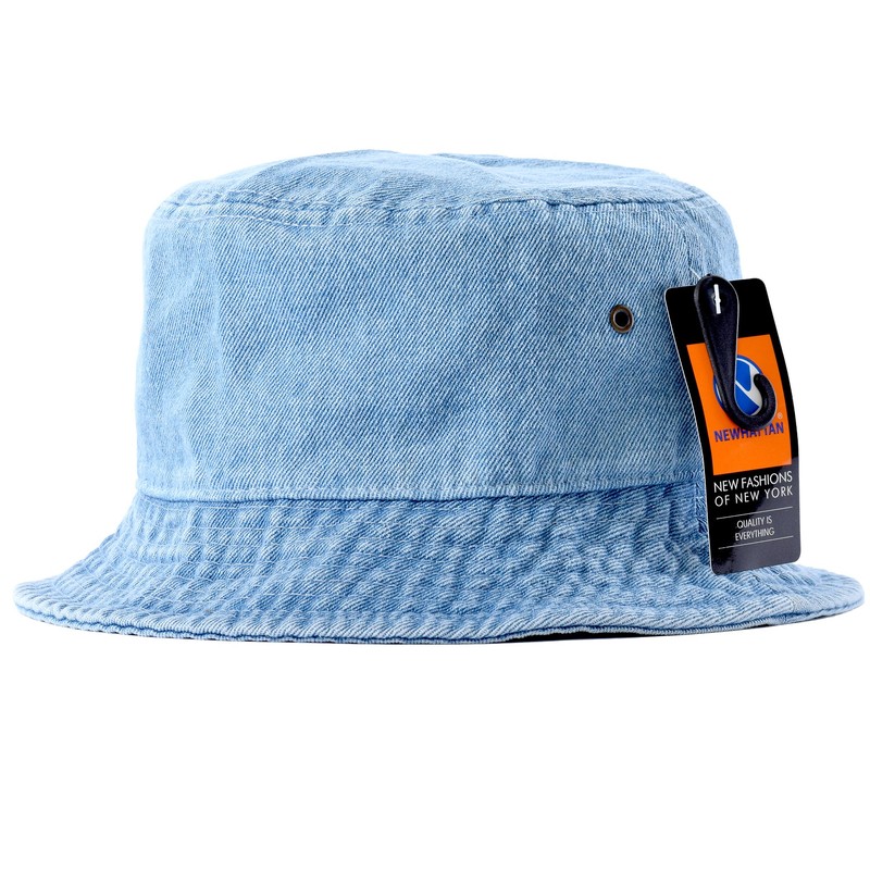New Hattan 1500 Stonewash Bucket Hat, blue (light)