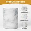 Natural White Marble Wine Chiller Bucket - Handcrafted Cylinder Cooler