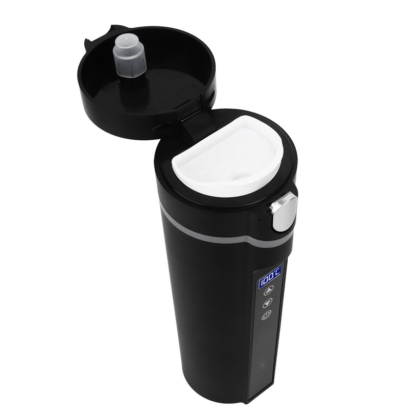 Electric Heated Travel Mug 450ml Smart Temperature Control Low Noise