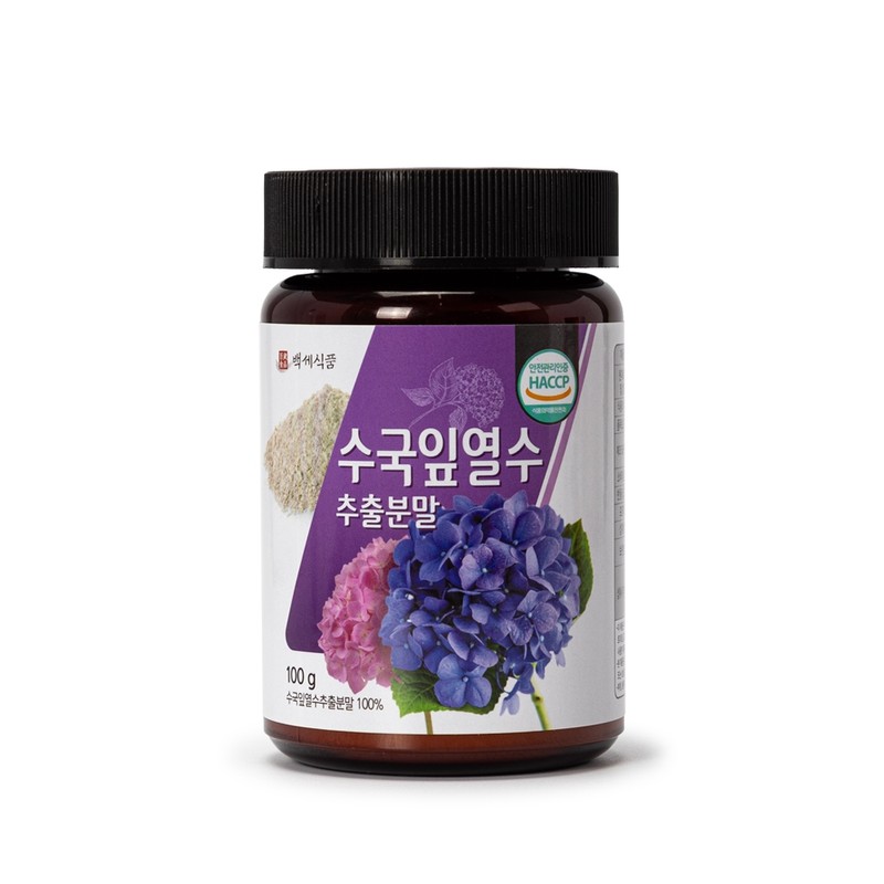 Baekse Food Domestic Hydrangea Leaf Hot Water Extract Powder Powder